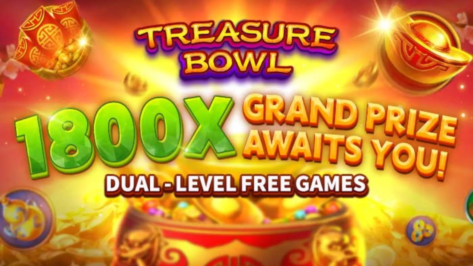 Multiplicadores Treasure Bowl jogojogo - 7777x Máximo com Tigela Dourada